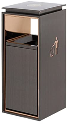 Cubo de Basura Clasificación De Basura Botes De Basura De Acero Inoxidable Entrada Del Elevador Bote De Basura Para No Fumadores Centro Comercial para Cocina y Hogar ( Color : C , Size : 33*33*77cm )