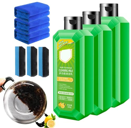 Potente pulitore multifunzione, Powerful Multifunctional Cleaner, pulitore da cucina, detergente potente, spray multifunzione per pulizia della schiuma per cucina/bagno/auto (3 kit)