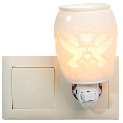 Electric Wax Melt Burners - Plug in Design - Plug in Electric Wax Burner for Soy Wax Cubes and Essential Oil Fragrance Aroma for Home, Office, Bedroom, Living Room - by ENCHANTIQUE