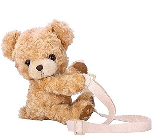 Keuyeo Niedliche Handtasche Aus Plüsch Für Mädchen, Süßer Lächeln-bär, Weiche Plüsch-umhängetasche, Handtasche, Tier-umhängetasche, Mädchen-handtaschen