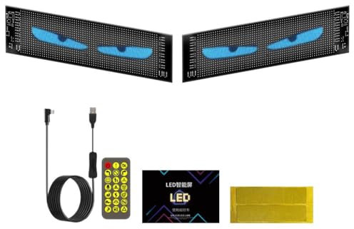 DAGESVGI Camion Programmable Eye LED Pare-brise Télécommande Flexible Pixel Éclairage Matrix Board Affichage Texte M1N1 Panneau Défilement