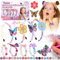 Pllieay Diamond Painting Bastelset Haarschmuck Mädchen DIY Blumen Haarreifen Armbänder Selber Machen Kinder Geschenke für Mädchen - Armband Set Basteln für Kinder