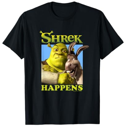 Shrek Happens Donkey Shrek Best Friends Big Chest Poster T-Shirt