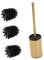 FRCOLOR 1 Satz WC-Bürstenhalter Toilettenbürstenhalter Stehende Toilettenbürste Toilettenzubehör Schüsselbürste Schrubber Klobürste Bürste für Badezimmer Rostfreier Stahl Golden