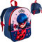 alles-meine.de GmbH Kinder Rucksack 3D Effekt Miracul. - Ladybug und Cat Noir - Tasche - wasserfest & beschichtet - Kinderrucksack groß Kind - Jungen Mädchen - Kindergartenta..