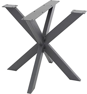 DIY Spider Tischgestell – Metall-Tischbeine, Tischfüße, Möbelfüße, robuste Stahl-Tischruers, Couchtisch, Industrie-Design, einfache Montage, Schwarz (Größe: 78 x 71 x 120 cm)