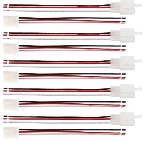 YIXISI 5 Paires 2.8mm 3 Broches Automobile Connecteur, Connecteur de Électrique Mâle et Femelle avec Câble 140mm 20 AWG, pour Moto, Vélo, Voiture, Bateau, Nylon