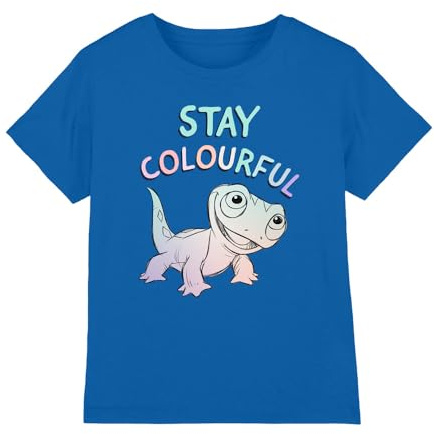 Disney Frozen Boy's Frozen Stay Colourful with Fire Spirit, Bruni Unisex Kids T Shirt
