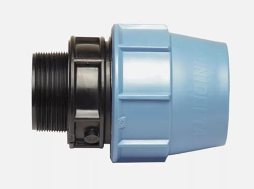 Raccordo Maschio idraulico in polietilene per tubi d'acqua, 16bar. (1 e 1/4x40)