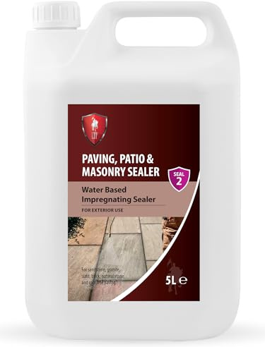 LTP Paving Patio & Stone Sealer | Water-based Impregnating Sealer For Sandstone Granite Slate Brick - All Types of Natural Stone & Concrete Paving (5Litre)