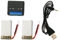 Joselin Batterie Lipo 3.7V 650MAh 25C (2 PCS) avec Chargeur de Batterie 4 en 1 X4 pour PièCes X5 X5C X5A QuadricoptèRe RC BC507