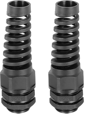 sourcing map 2 Pcs NPT3/4 Cable Glands Adjustable 13-18mm PA66 Nylon IP68 Waterproof Connectors with Dual Seals Anti-Corrosion for Industrial/Outdoor Electrical Systems