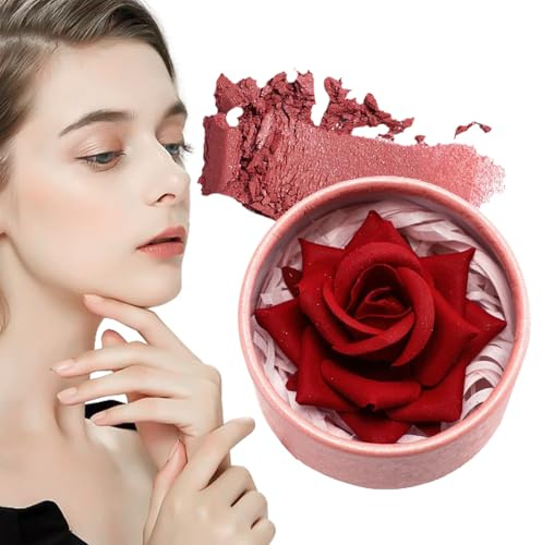 driattie Rose Blush - Fard à Joues Naturel,Effet 3D Pétale de Rose Léger pour Femmes et Filles Soirées et Événements