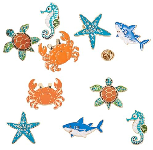 Craftora Broches en émail en alliage - Jolies broches en métal - Pour femme - Unisexe - Pour sac à dos, chapeaux, vêtements, vestes - Décoration
