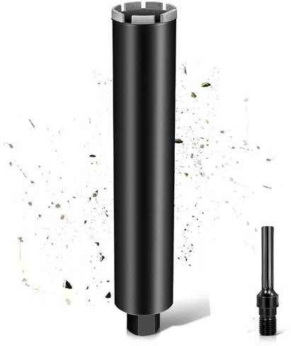 L460mm Diamantbohrkrone | 1 ¼ UNC Aufnahme | ⌀68mm mit Turbo | mit SDS-MAX | 2200U/min für Kernbohrgeräte Kernbohrkrone Kernbohrer Nassbohrkrone Trockenbohrkrone für Beton Mauerwerk Stein Granit