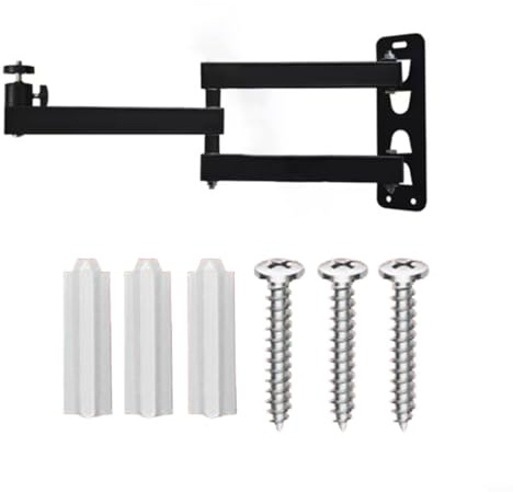 CNANRNANC Support mural pliable pour projecteur avec bras réglable, convient pour les caméras et les lumières vidéo LED, fabriqué en acier au carbone pour home cinéma, salle de jeux, bureau