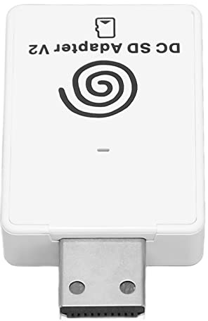 Naroote Memory Card Reader Adapter Durable LED Status Indicator for Dreamcast, Plug and Play for V4.0, Plug and Play for All Regions