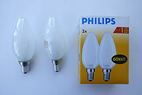 Doppelpack Kerzenglühlampe 60W, E14, matt