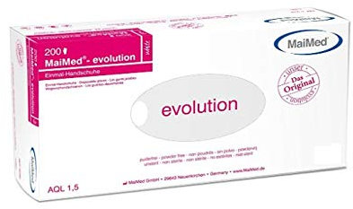 Einmalhandschuhe MaiMed Evolution white M 200 Stück Polyethylen-Lebensmittelhandschuhe