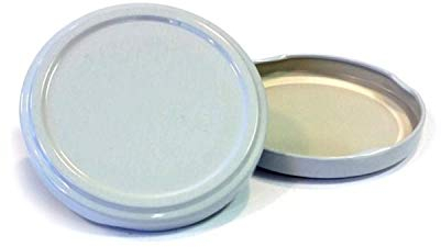 Pack of 12 white 63mm (standard) Spare Jam Jar lids - Ideal for a wide range of jars