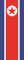 U24 Fahne Flagge Nord Korea im Hochformat Premiumqualität 80 x 200 cm