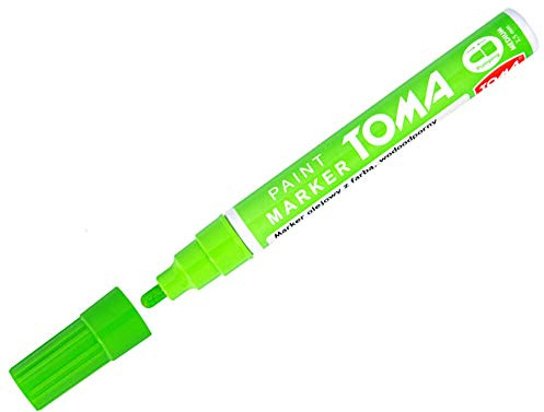 SolaDirect Marker Pen Universal Waterproof Permanent Oil Based Paint for Car Tyres, Arts & Crafts (Green Light)