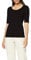 OPUS Damen Kurzarmshirt | SERTA Slim Shirt aus Jersey Black, 40