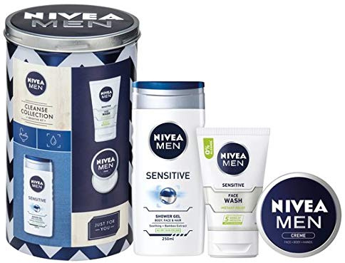 Nivea Men Sensitive Gift set with Shower Gel, Cream and Face Wash