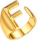 FOCALOOK goldfarbener Offener Ring mit Anfangsbuchstabe F für Frauen Mädchen 18k vergoldet Initiale Alphabet Knöchel Ring Fashion Statement Ring Modeschmuck Accessoire