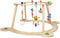 Hess Holzspielzeug 20043 - Lauflerngerät und Spiel-Bogen aus Holz, Serie Biene, für Babys, handgefertigt, mit Figuren und Rasseln, ca. 73 x 71 x 39 cm, für unbeschwerten Spiel- und Lernspaß