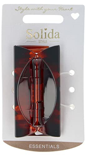 Solida Essentials Wasserwellklammer flach, klein, havanna, 1 Stück