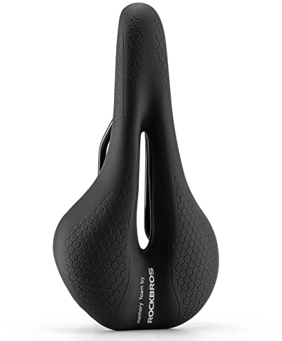 ROCKBROS Fahrradsattel Fahrradsitz 5cm Memory Foam Bequemer Fahrrad Sattel für Damen Herren Ergonomisch Fahrradsitzkissen Atmungsaktiv Wasserdicht für MTBs, Rennräder, Citybikes 3 Type MTB-Sattel