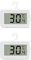 Thermomètre digital pour réfrigérateur, mini thermomètre digital LCD, SUTMSH thermomètre digital étanche pour réfrigérateur et congélateur avec affichage LCD, mode de placement suspendu, debout - 2