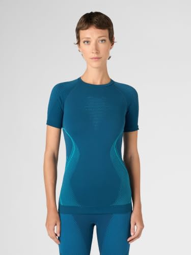 UYN U100044 EVOLUTYON UW SH_SL T-Shirt Women's Poseidon Blue/Peacock533/Peacock533 M