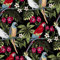 HEKO PANELS Oxford Wasserdichte Meterware Canvas-Stoff Polyester Zum Nähen Dekostoffe Wasserabweisend Blickdicht Tropische Pflanzen Papageien 5 Meter 155 x 500 cm