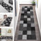 Teppich Läufer Flur Küche rutschfest waschbar Teppichläufer Lang 50X250CM Dunkelgrau Schwarz Küchenläufer Meterware Korridor Tepiche Esszimmer Schlafzimmer Wohnzimmer Schmutzfangmatte Breit 40-120cm