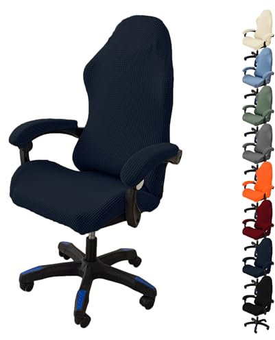 KCCRHIN Coprisedia Per Sedia Da Gioco 1/2/4/6Pcs Coprisedia Da Gaming Elasticizzata Ergonomica Fodera Per Sedia Da Ufficio Con Braccioli/Schienale Copri Sedia Girevole Da Computer,G 1pcs