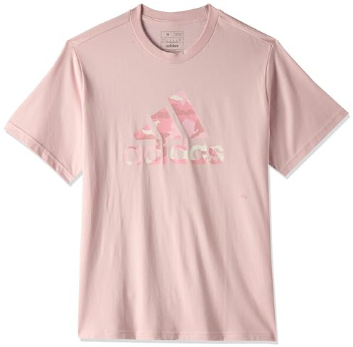adidas Donna Camo Graphic Tee, Sandy Pink, L