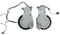 KurOto Sostituzione Ruota da Viaggio Compatibile for Dreame W10 W10 PRO Robot aspirapolvere Accessori Ruote Pezzi di Ricambio L e R Opzionali (Color : L And R)
