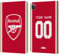 Head Case Designs Offizielle Personalisierte Individuelle Arsenal FC Home 2023/24 Trikot Leder Brieftaschen Handyhülle Hülle Huelle kompatibel mit Apple iPad Pro 11 2020/2021 / 2022