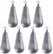 Alwonder 10 STK Angeln Birnenblei Sets 80g Gewichte mit Wirbel Grundblei-Angeln Set Blei Angelzubehör Birnenblei für Boot-Shore-Hochseefischen