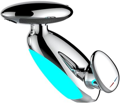 SWHC Wasserhahn Bad mit Brause Ausziehbare, 3 Farbiges LED Waschtischarmatur 4 Modi Mischbatterie Waschbecken Armaturen Wasserhahn Badezimmer Pinguin Warm Kalt Einhebelmischer