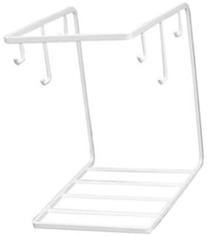 MUCKLILY Portabicchieri Bianco con Ganci per Cucina Design Resistente e Stabile per Conservazione Tazze e Decorazione e Bar