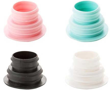 Alipis Lot de 4 Bouchons D'étanchéité Flexibles en Silicone pour Tuyaux D'évacuation, Joint D'étanchéité Anti-odeur pour Siphon de Sol, Compatible Machine à Laver Couleur Aléatoire