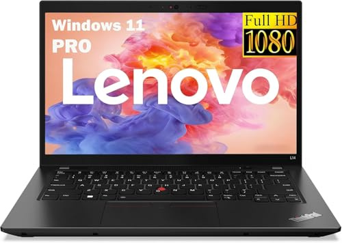 Lenovo Thinkpad L14 Gen 2 Business Laptop, 14 FHD(1920x1080), Intel Core i5-1145G7, 8GB RAM, 256GB SSD, EU Keyboard, Windows 11 Pro (Renewed)