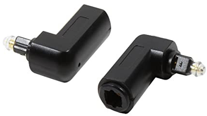 Logilink CA1017 - Audio-Adapter (90°), Toslink (Stecker) zu Toslink (Buchse), schwarz