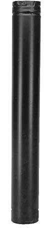 Duravent 4 x 12 Black Pellet Vent Pipe