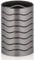 Kela Becher Muna aus Kunststoff in anthrazit, Plastik, 7.5 x 7.5 x 10.5 cm, 22831
