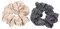 axy XXL Scrunchie Haargummi Set - 2x Stoff Haargummis Zopfhalter Zopfgummi Haarteil Haarband Scrunchies Doppelpack (Set 1)