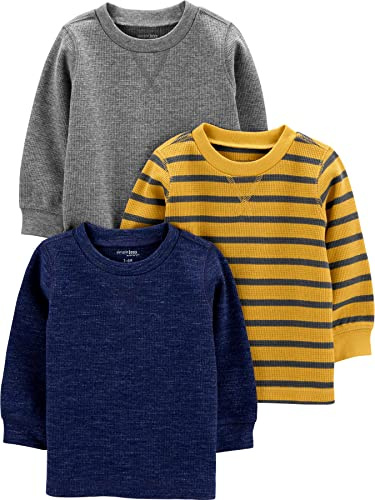 Simple Joys by Carter's Jungen 3-Pack Thermal Long Sleeve Shirts Hemd (3er Pack)